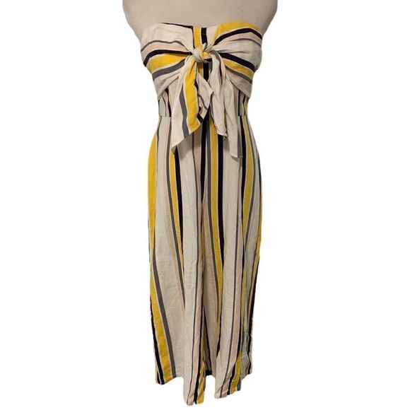 Gypsies & Moondust Striped Strapless Jumper Sz 7 - Picture 1 of 5